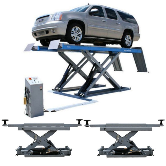 Atlas 12ASL Scissor Alignment Lift + RJ-6 Rolling Jacks Combo