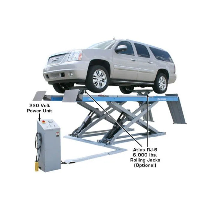 Atlas 12AWFSL Scissor Alignment Lift + RJ-6 Rolling Jacks Combo