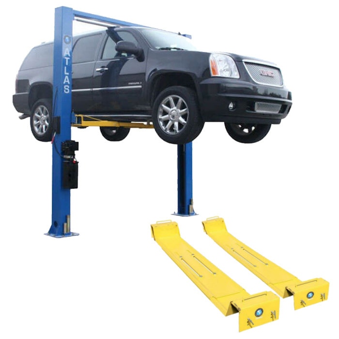 Atlas 9OHSC Overhead Two Post Lift + Lawn Mower Adapter Combo