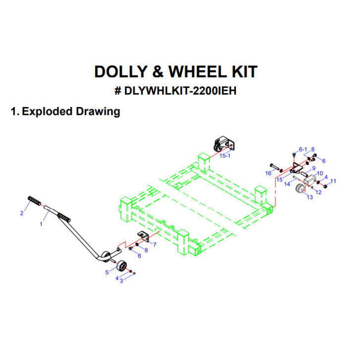 iDEAL 2200IEH Series Dolly and Wheel Kit