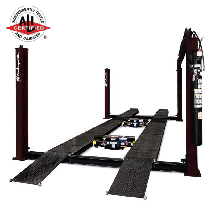 Challenger Lifts AR44018AR Four Post Alignment Lift Closed Truck