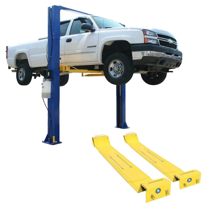 Atlas 9KOHX Overhead Two Post Lift + Lawn Mower Adapter Combo