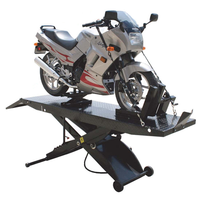 Atlas CycleLift Motorcycle Lift with Dropout Panel
