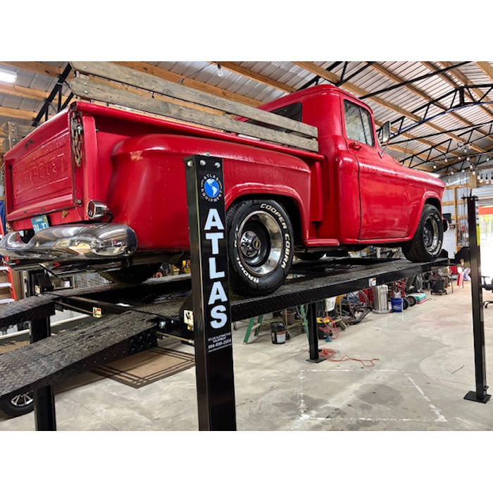 Atlas Garage Pro 8000 Four Post Lift + RJ35 Sliding Jacks Combo