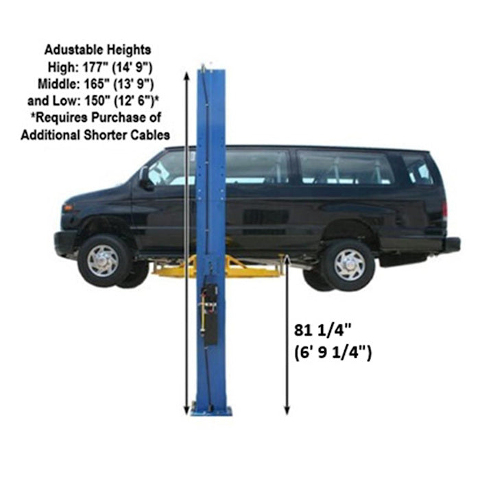Atlas PV12PX-3 Extra Wide Extra Tall Two Post Lift