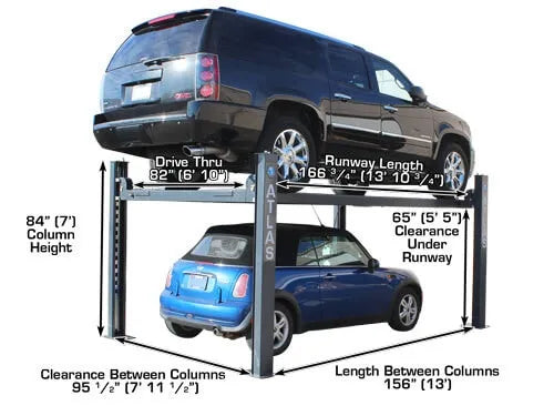 Atlas 408SL Premium Portable Four Post Lift