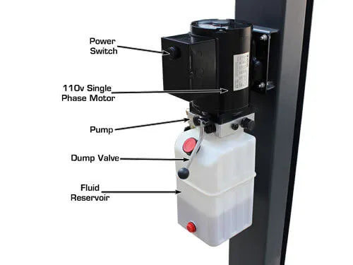 Atlas 408SL Premium Portable Four Post Lift + RJ35 Sliding Jacks Combo