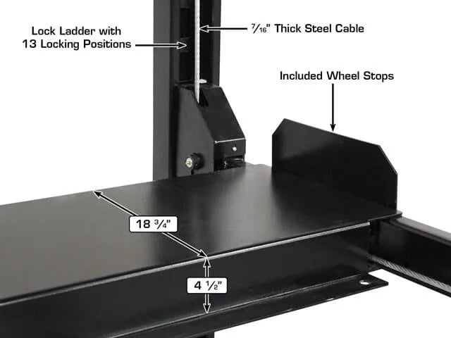 Atlas 408SL Premium Portable Four Post Lift