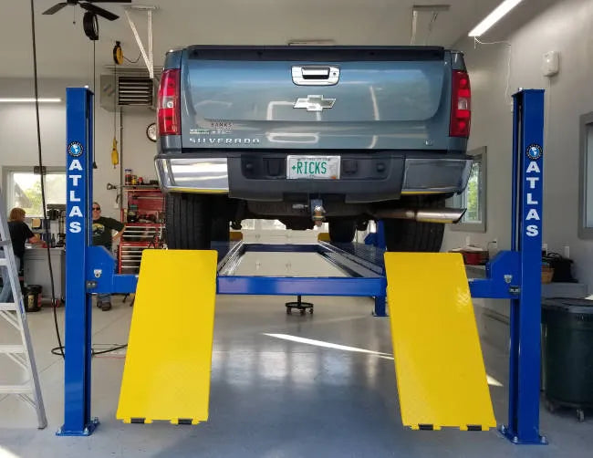 Atlas 412A Four Post Alignment Lift + RJ6BK Rolling Jacks Combo