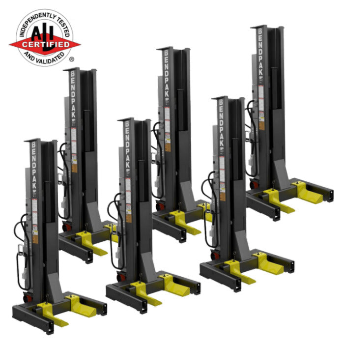 BendPak PCL-18B-6 Wired Mobile Column Lift Set of 6