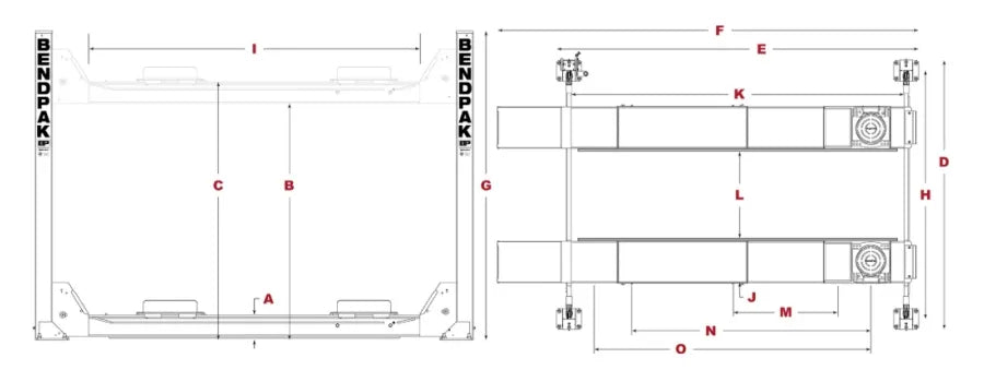 BendPak HDS-14LSX + RBJ7000 + Airline Kit Package