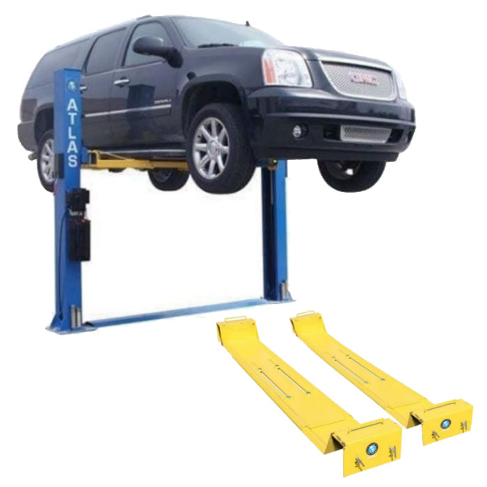 Atlas BP8000 Baseplate Two Post Lift + Lawn Mower Adapter Combo
