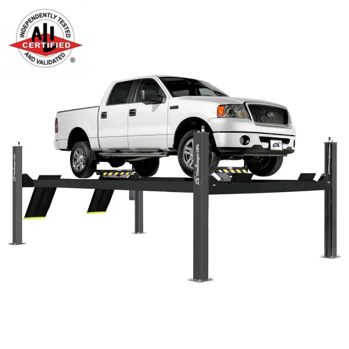 Challenger Lifts 4P14XFX Four Post Vehicle Lift Extended