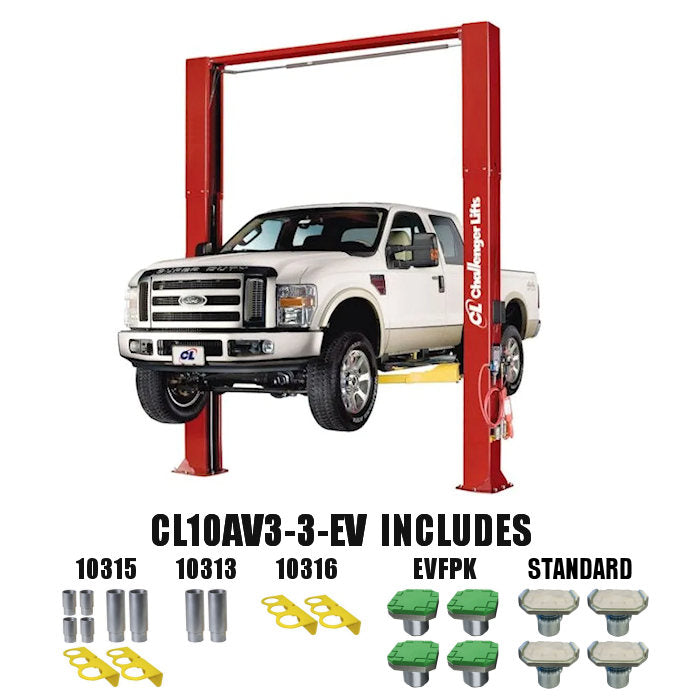 Challenger Lifts CL10AV3-3 Versymmetric Adjustable 176" Two Post Lift