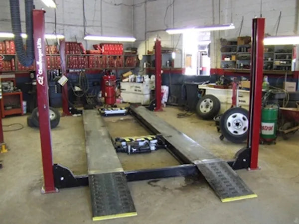 Challenger Lifts 4115XFO Four Post Lift Open Front Flat Deck Long