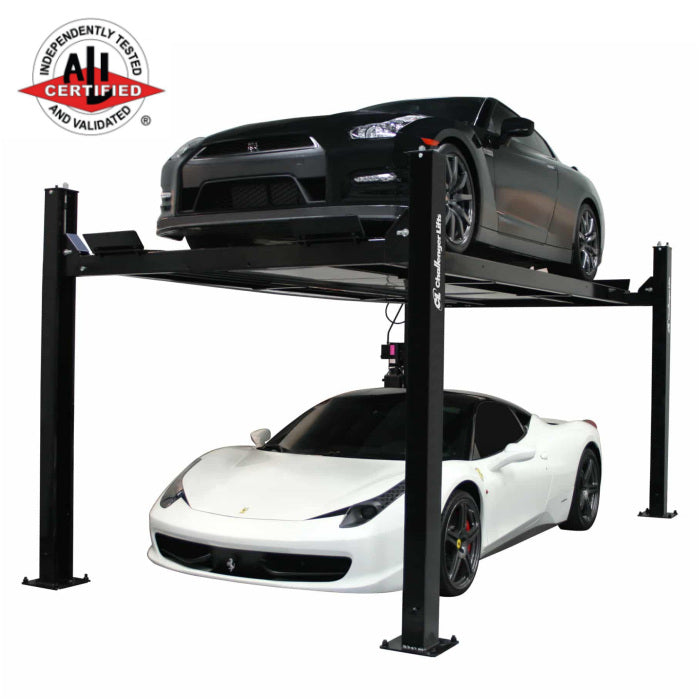 Challenger Lifts CL4P9W Home Storage Four Post Lift Extended Width