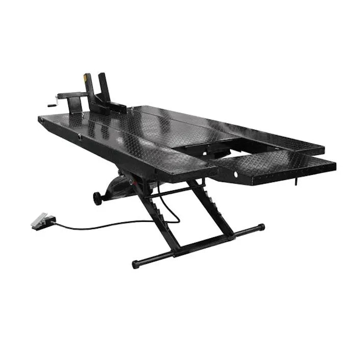 Atlas CycleLift XLT Motorcycle ATV Lift with Dropout Panel