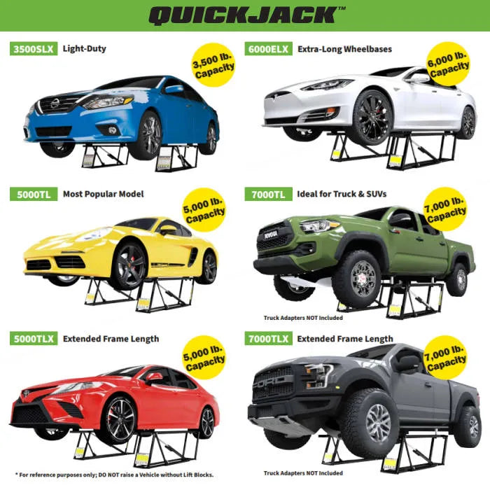 Ranger QuickJack 6000ELX Super Long Portable Car Lift System