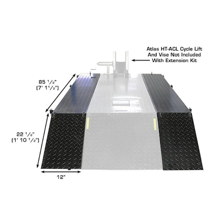 Atlas Side Extension Kit for ACL Motorcycle Lift