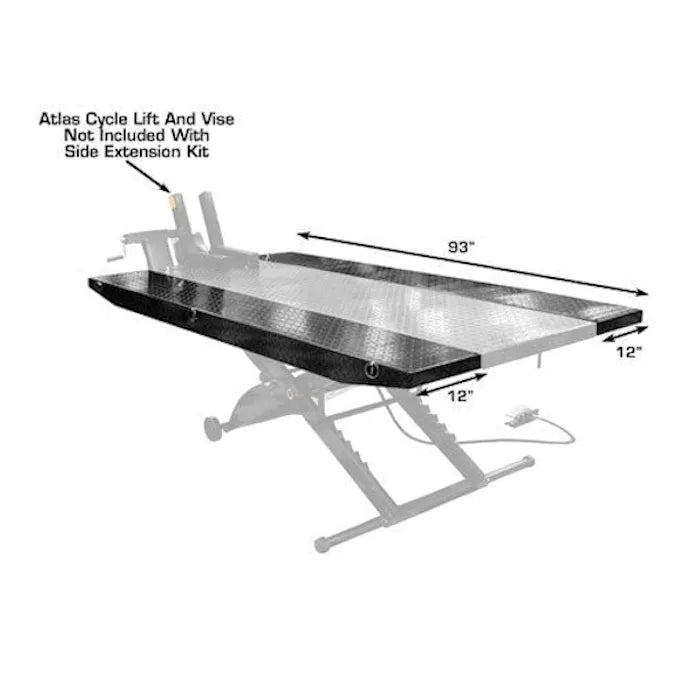 Atlas Side Extension Kit for CycleLift Motorcycle Lift