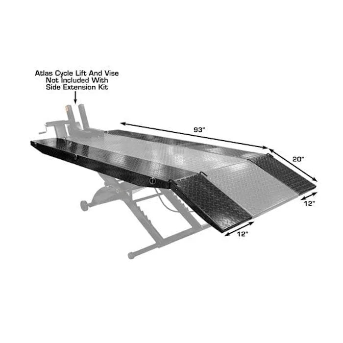 Atlas Side Extension Kit for CycleLift Motorcycle Lift