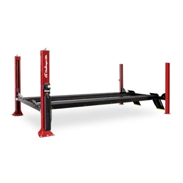 Challenger Lifts 4115XFX Four Post Lift Closed Front Flat Deck Long