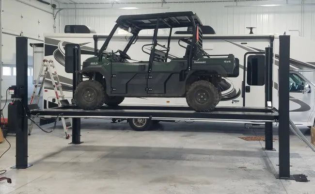 Challenger Lifts CL4P9X Home Storage Four Post Lift Extended Height