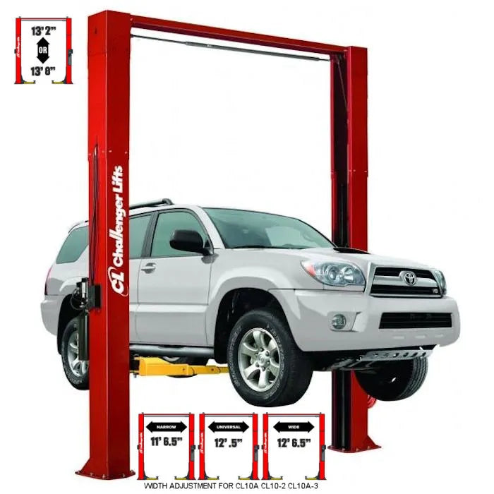 Challenger Lifts CL10AV3-2 Versymmetric Adjustable 164" Two Post Lift