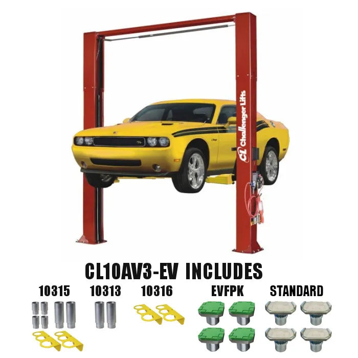 Challenger Lifts CL10AV3 Versymmetric Adjustable 143" Two Post Lift
