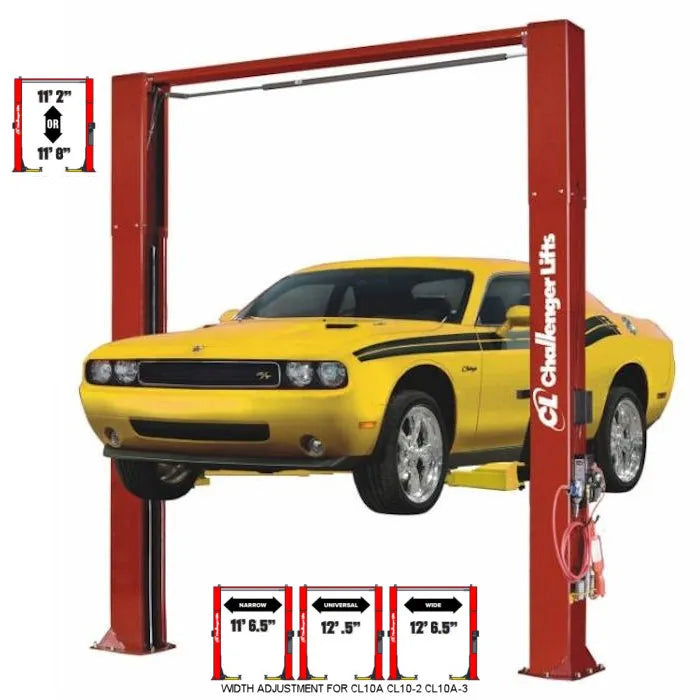 Challenger Lifts CL10AV3 Versymmetric Adjustable 143" Two Post Lift