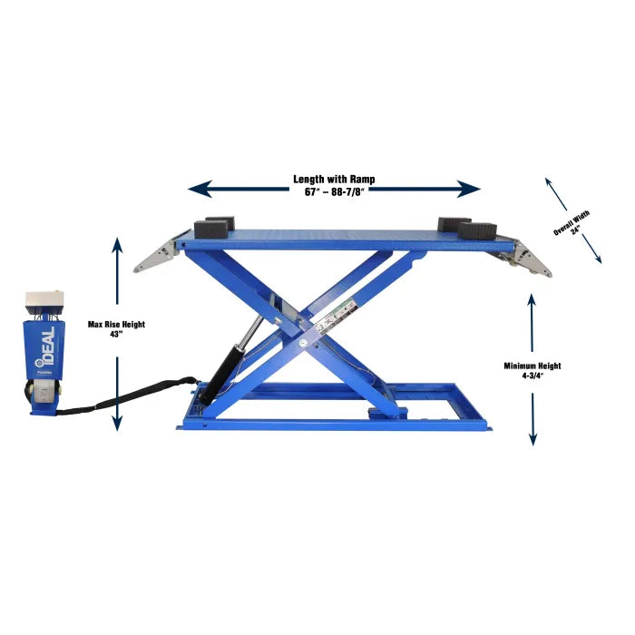 iDEAL UF-2500EH-X Pro Series Frame Engaging UTV ATV Lift