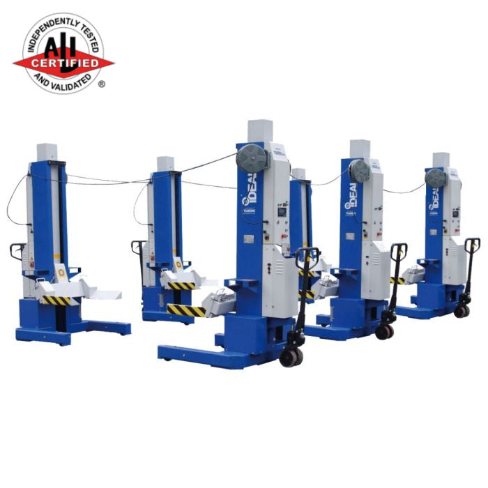 iDEAL MSC-18K-X-6108 Mobile Column Vehicle Lifts Set of 6