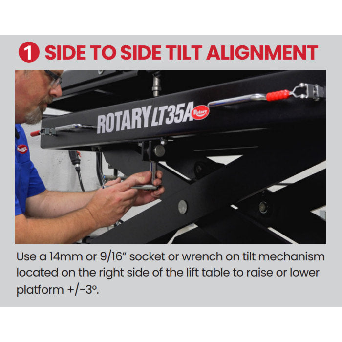 Rotary LT35A Air Hydraulic Lift Table