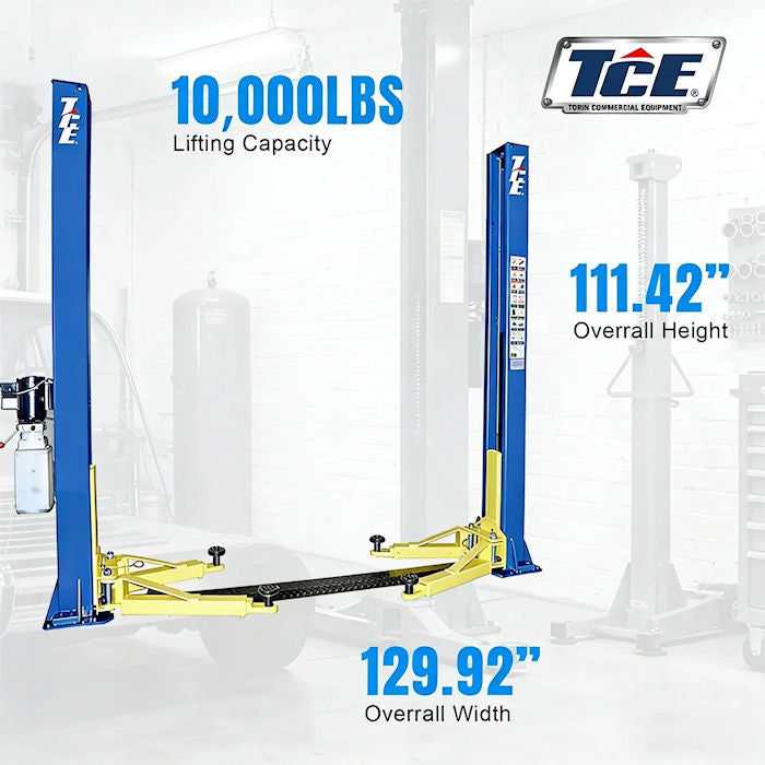 TCE TRJR-245LC 10K Floor Plate Two Post Lift