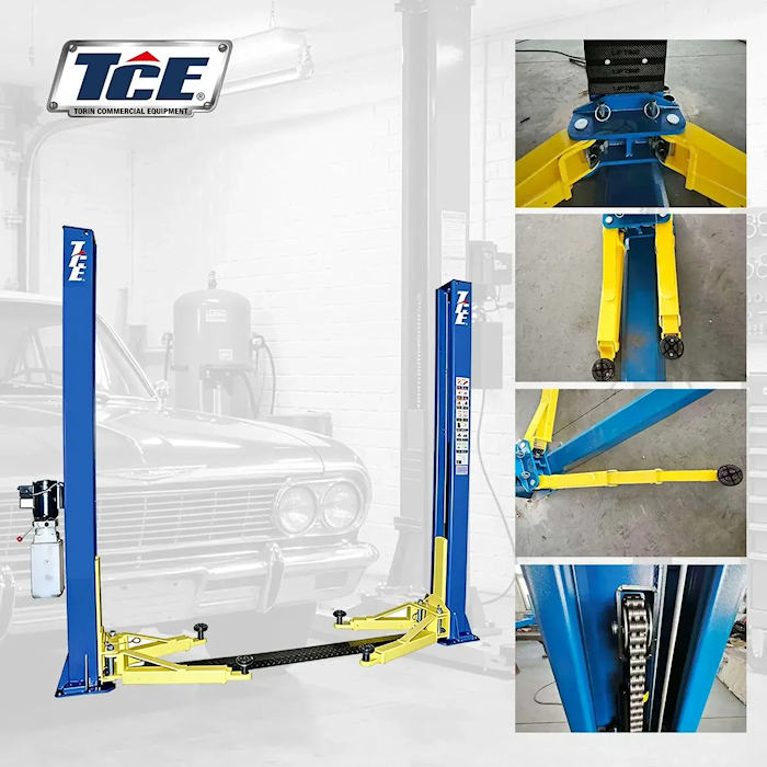 TCE TRJR-245LC 10K Floor Plate Two Post Lift